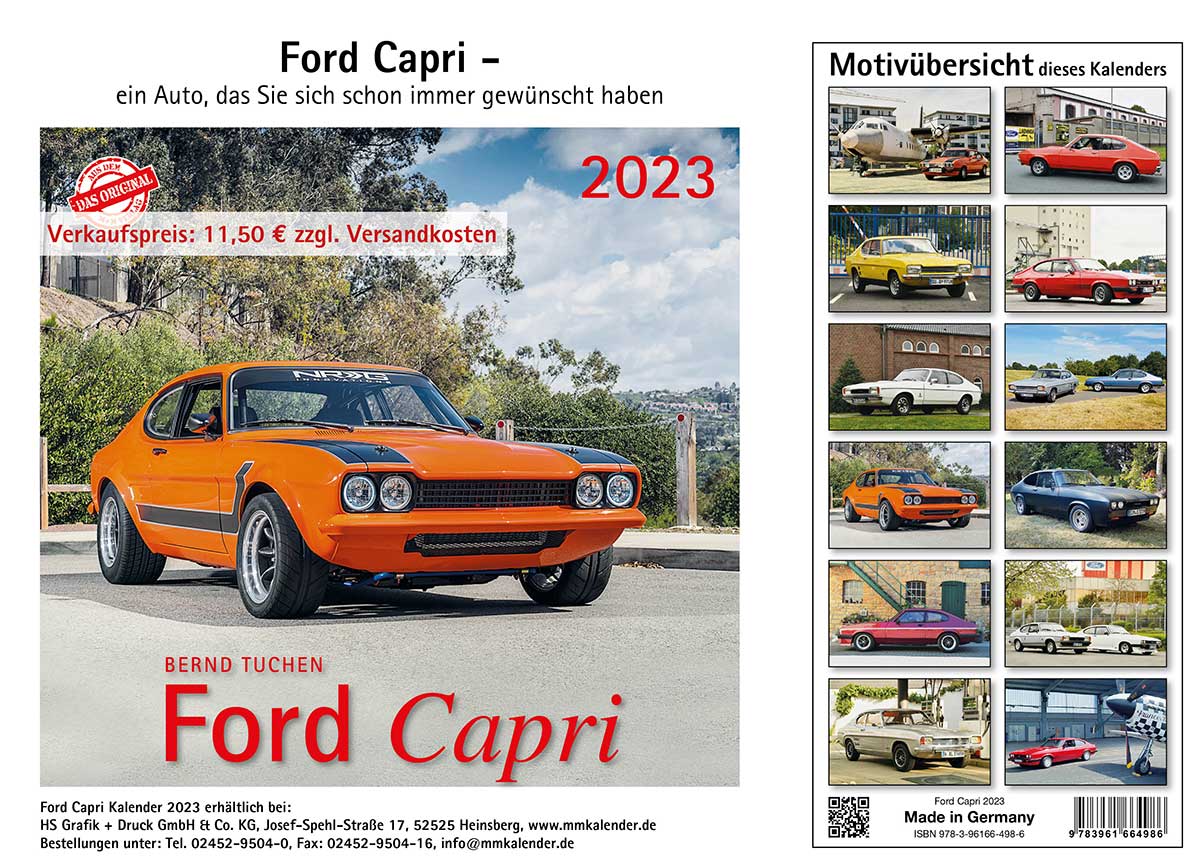 Ford Capri 2023 Kalender