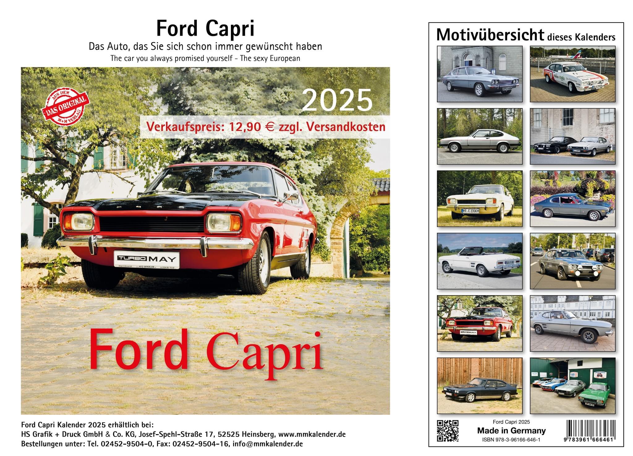 Ford Capri 2025 Kalender