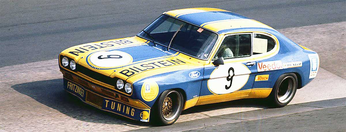 Das Original: Mit diesem Capri bestritten Klaus Fritzinger und Hans Heyer das 24-Stunden-Rennen 1972 auf dem Ring. Das Original: Mit diesem Capri bestritten Klaus Fritzinger und Hans Heyer das 24-Stunden-Rennen 1972 auf dem Ring..