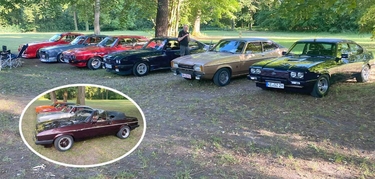 Die Capri-Fraktion beim Mustang Meeting. Die Capri-Fraktion beim Mustang Meeting.