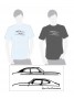 Capri-Silhouette großer Aufdruck
